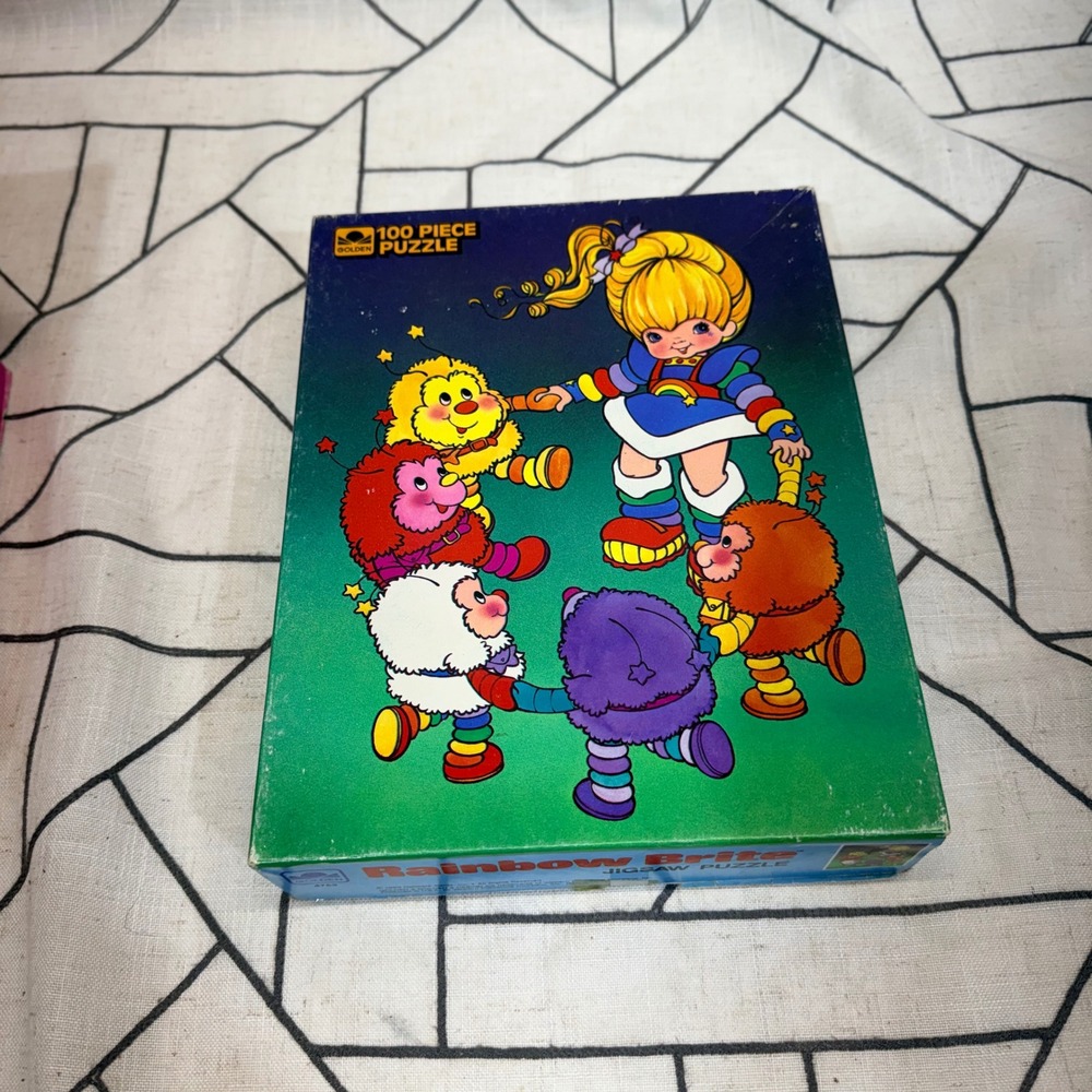 Golden Rainbow Brite Jigsaw Puzzle 100 Piece Multicolor‎ Vintage 1983 4753